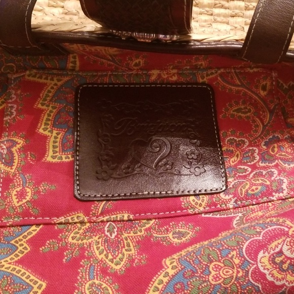 🌻BRIGHTON STRAW/LEATHER BAG - Picture 6 of 7